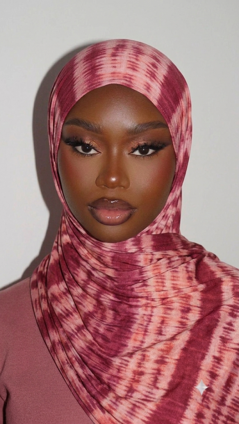 Voile Léopard Rose